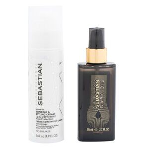 SEBASTIAN France 2pc Sleek And Shine Hair Oil And Styling Cream Kit